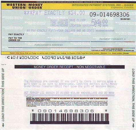 picture western union money order | blank money order | Money template, Printable play money ...