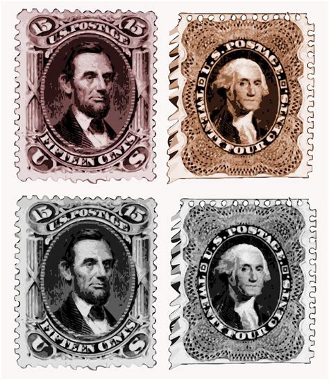 Vintage US President Stamps #VintageDestination | Vintage postage ...