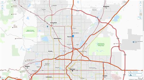 Thornton Colorado Map and Thornton Colorado Satellite Image