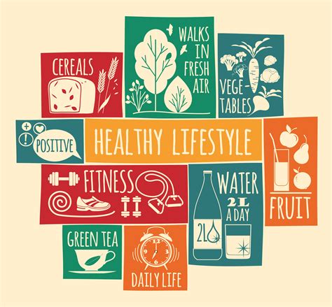 Vector illustration of Healthy lifestyle. 301175 Vector Art at Vecteezy