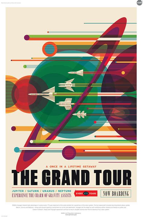 14 retro space travel posters from NASA's Jet Propulsion Laboratory ...