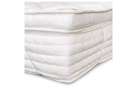 Organic latex mattress topper with quilted cotton and wool cover