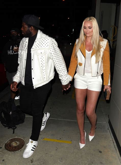 LINDSEY VONN and P. K. Subban Out for Dinner at Catch LA in West ...