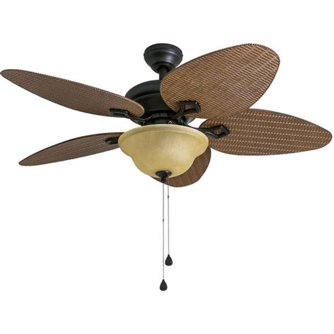 Harbor Breeze Bridgeford 44-in Indoor/Outdoor Ceiling Fan with Light Kit (5-Blade) at Lowes.com