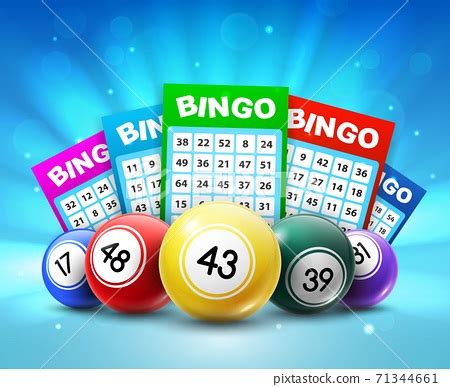 Lottery balls and tickets, 3d vector bingo lotto - Stock Illustration [71344661] - PIXTA