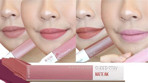 MAYBELLINE SUPERSTAY MATTE INK SWATCHES AND WEAR TEST - YouTube