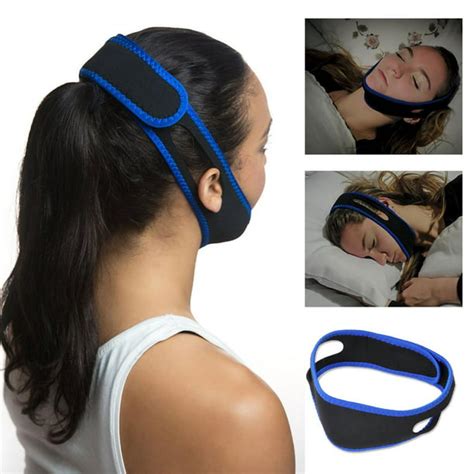 Snore Stop Adjustable Anti Snoring Chin Strap Quiet Sleeve Jaw Solution ...