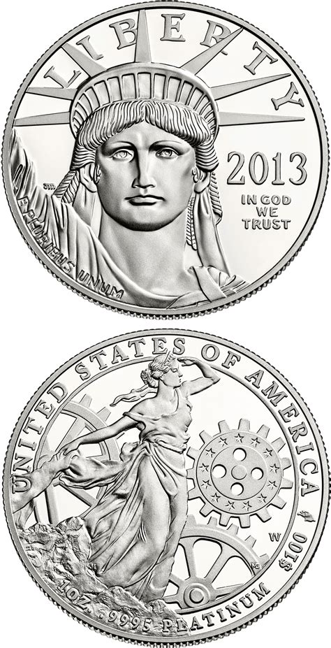100 dollars coin - American Eagle Platinum One Ounce Proof Coin | USA 2013