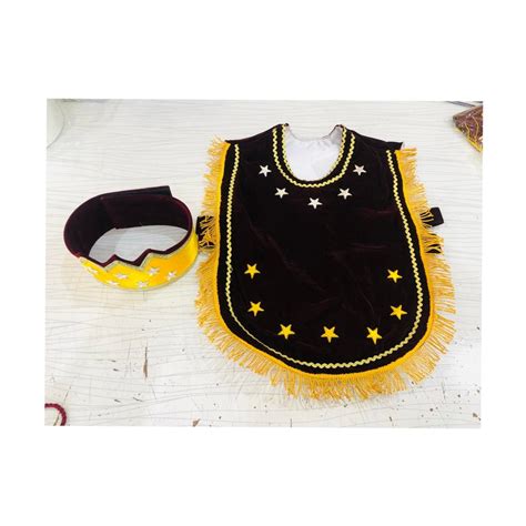 Masonic Regalia Hoj Heroines of Jericho Apron With Crown-hse - Etsy