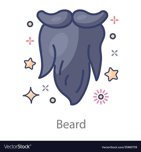 Beard Royalty Free Vector Image - VectorStock