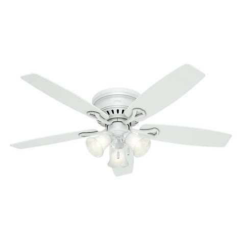 Hunter Low Profile White Ceiling Fans | Shelly Lighting