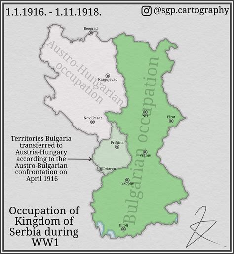 Occupation of Kingdom of Serbia during WW1 : r/MapPorn