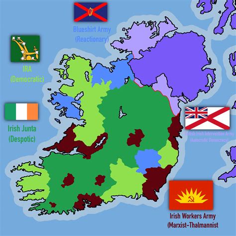 Irish Civil War 1949 (Continental blood) : r/imaginarymaps