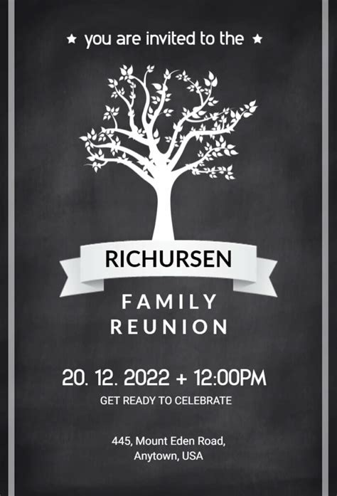 Free Editable Family Reunion Invitation Templates