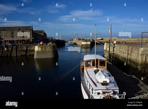 Lossiemouth Harbour from the promenade Stock Photo - Alamy