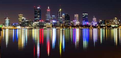 Perth City from South Perth Foreshore, Australia