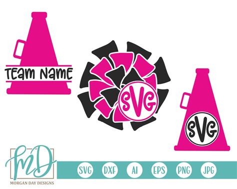 Cheer Monogram SVG Cheer SVG Cheerleader SVG Cheer Coach - Etsy