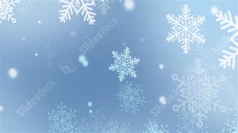 White Snowflake Weather Plain Nature Blue Powerpoint Background For Free Download - Slidesdocs