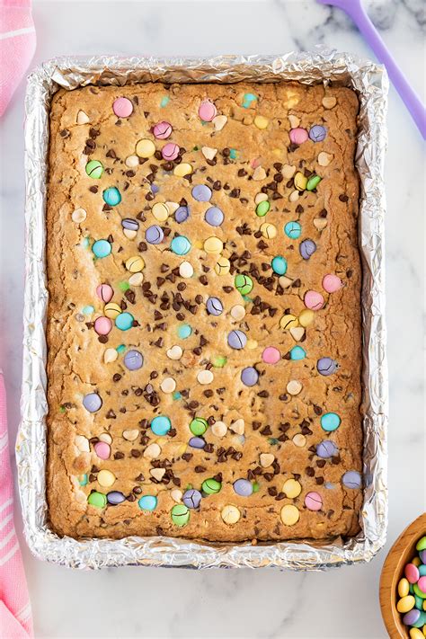 Easter M&M'S Cookie Bars - Easter Dessert - No. 2 Pencil