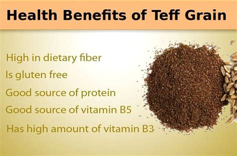 Health benefits of Teff grain - see nutrient chart in this article | Nutrition, Health, Liver ...