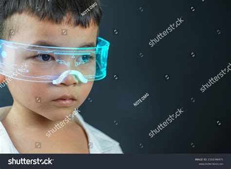 Student Trying Vr Glasses Hololens Dark Stock Photo 2103396971 | Shutterstock