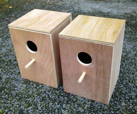 Pair Of Cockatiel Parakeet Nest Nesting Breeding Boxes 11" x 8" x 8" | Bird stuff | Pinterest ...