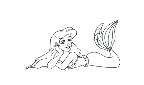 Ariel Little Mermaid Drawing at GetDrawings | Free download