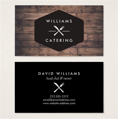 Catering Business Cards Templates Free Download