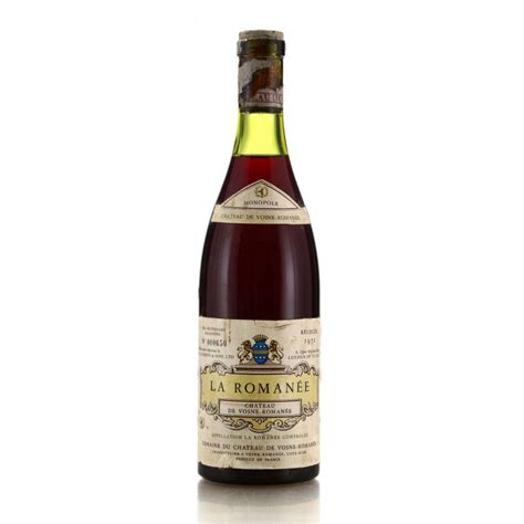 Domaine Du Chateau De Vosne Romanee 1972 La Romanee Grand-Cru | Wine ...