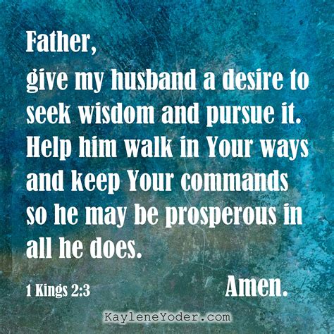 A Scripture Prayer for Your Husband's Wisdom and Insight