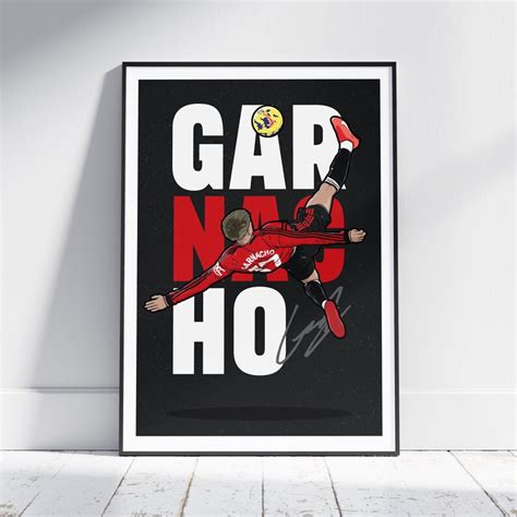 Garnacho Bicycle Kick Goal Football Player Print Gift Present Birthday ...