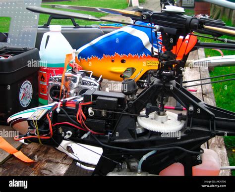 Radio controlled model helicopters Stock Photo - Alamy