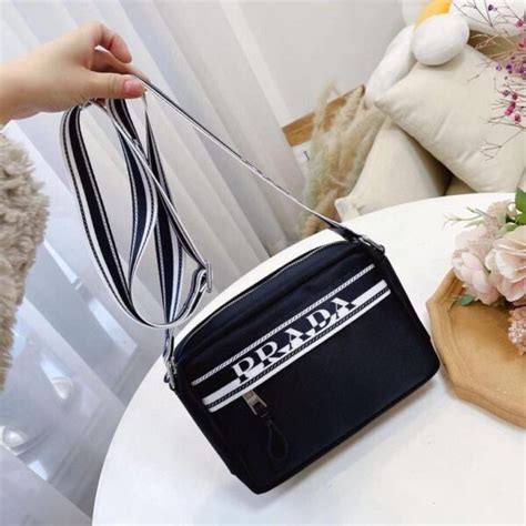 Buy Prada Black Messenger Bag (With Box) - Online