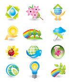 Collection of nature icons — Stock Vector © marish #1825291