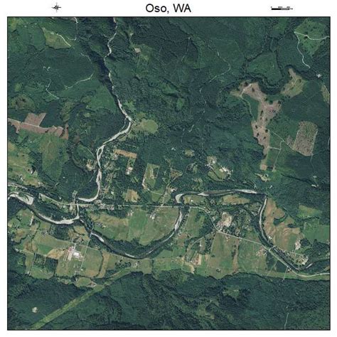 Aerial Photography Map of Oso, WA Washington