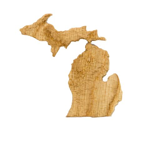 Wooden Topographic Map of Michigan 3d Map Wood Geographic | Etsy