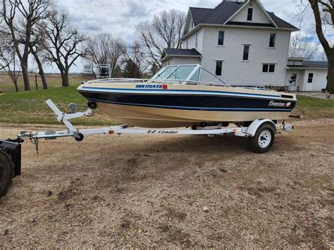 1987 Forester Boat with OMC Inboard Motor on EZ Loader Trailer with ...