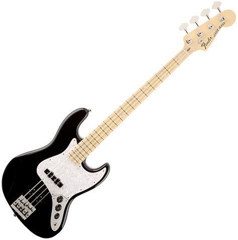 Fender Geddy Lee Jazz Bass (USA, MN) - black Solid body electric bass black