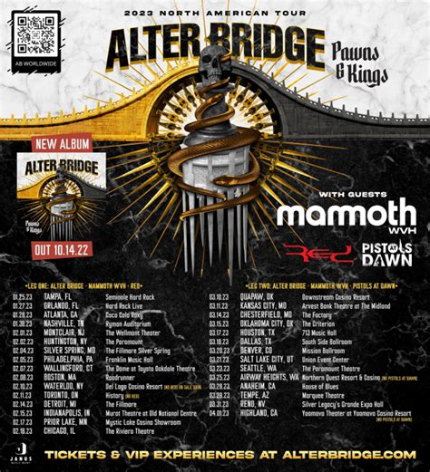 ALTER BRIDGE Announces 2023 North American Tour With MAMMOTH WVH - BLABBERMOUTH.NET