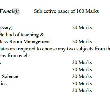 Secondary School Teacher SST Science BPSC Syllabus