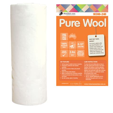 PURE WOOL BATTING - M300-240 | The Fabric Nook