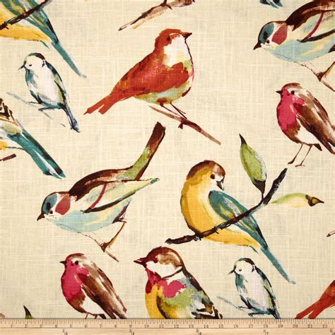 Richloom Birdwatcher Summer | Fabric decor, Fabric birds, Home decor fabric