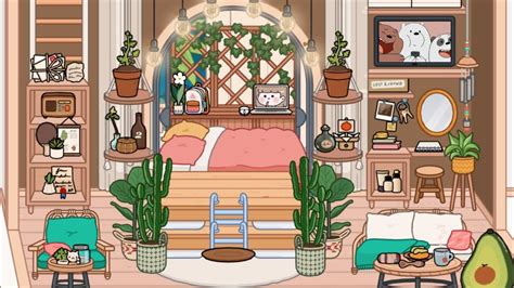 Toca Life World : NEW BIG AESTHETIC SIMPLE BEDROOM DESIGN MAKEOVER🍑🌿 | TOCA BOCA UPDATE - YouTube