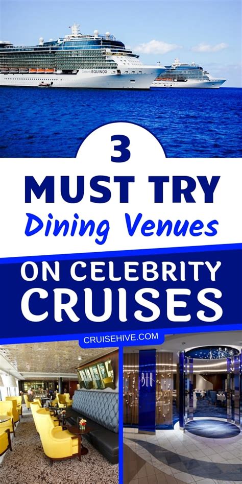 3 Must-Try Dining Venues on Celebrity Cruises