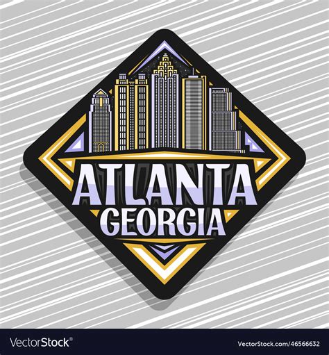 Logo for atlanta Royalty Free Vector Image - VectorStock