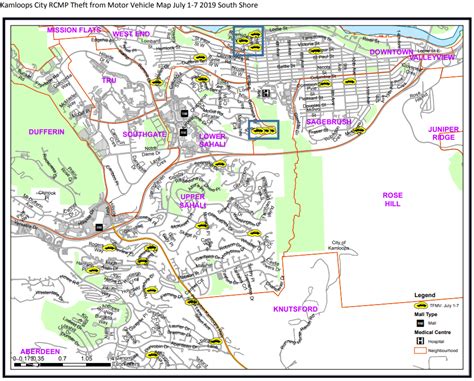 MAP: Here’s where thefts from vehicles are taking place in Kamloops ...