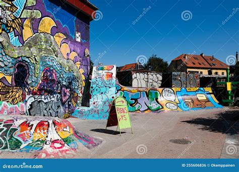 Graffiti Art on the Street in Freetown Christiania Editorial Photo - Image of town, capital ...