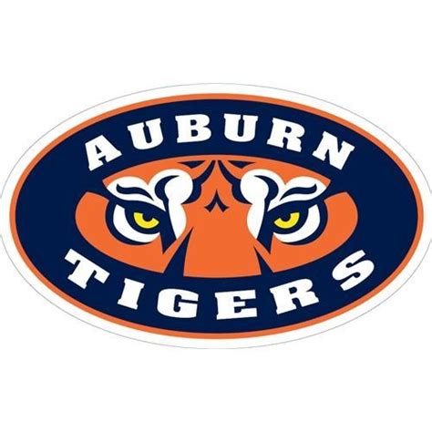 Auburn Decal Tiger Eyes Logo (12")