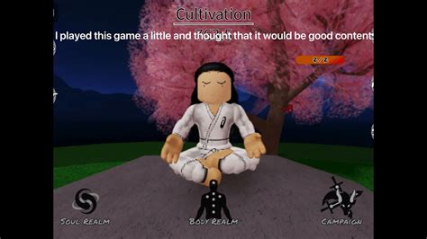 My first video the game is soul ruler cultivation game (Roblox) - YouTube