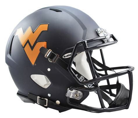 West Virginia Authentic Full Size Speed Helmet - Matte Navy — Game Day Treasures